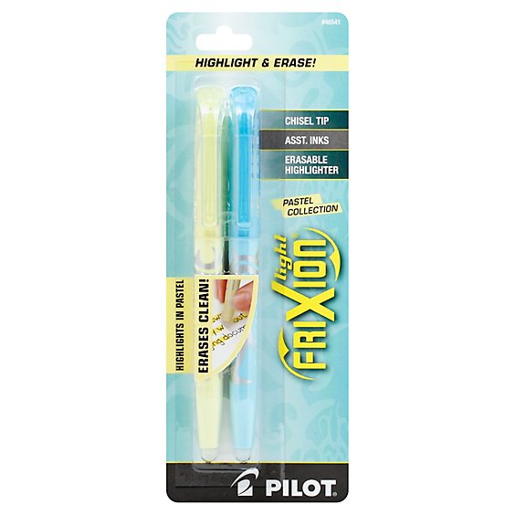 Pilot Frixion Light Highlighter Pastel Assorted - 2 Count