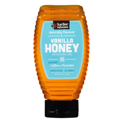 Sue Bee Vanilla Flavored Kingline Honey - 16 Oz