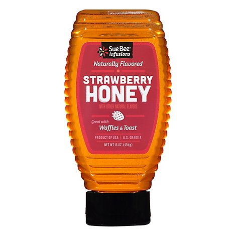 Sue Bee Strawberry Flavored Honey Kingli - 16 Oz