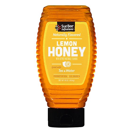 Sue Bee Honey Lemon Kingline Flavored - 16 Oz