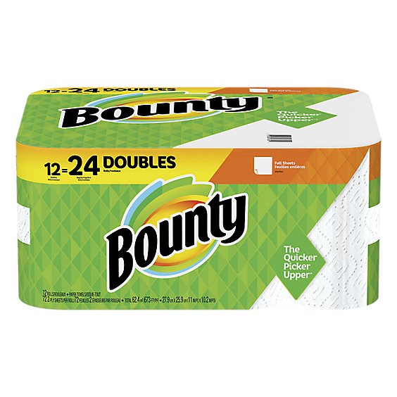 Bounty 12dr Wh 72ct - 12 Roll