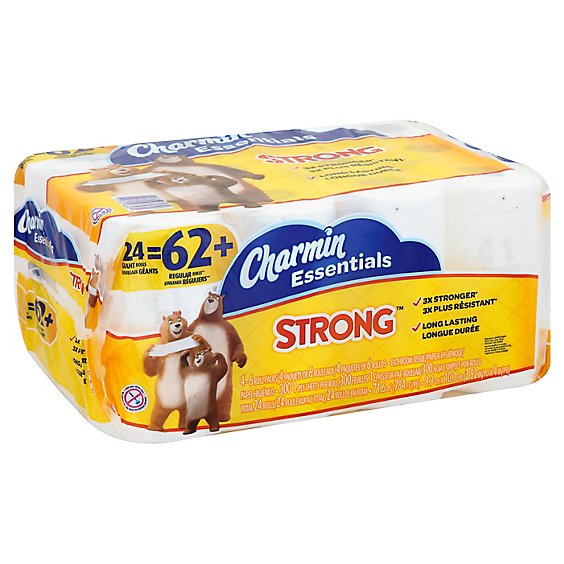 Charmin Essentials Strong 24gr 300ct - 24 Roll