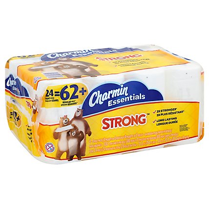 Charmin Essentials Strong 24gr 300ct - 24 Roll - Image 1