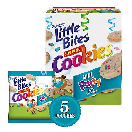 Entenmann's Little Bites Soft Baked Party Cake Cookies - 6.88 Oz