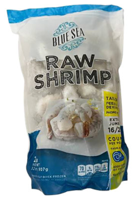 Blue Sea 16-20 Count Raw Shrimp Frozen - 2 Lb - Image 1