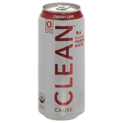 CLEAN Cause Tea Rtd Cherry Lime Sf - 16 Fl. Oz. - Image 3