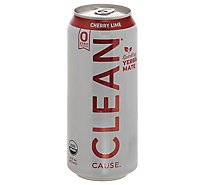 CLEAN Cause Tea Rtd Cherry Lime Sf - 16 Fl. Oz.