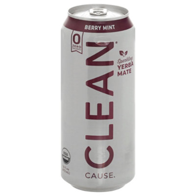 CLEAN Cause Tea Rtd Berry Mint Sf - 16 Fl. Oz.