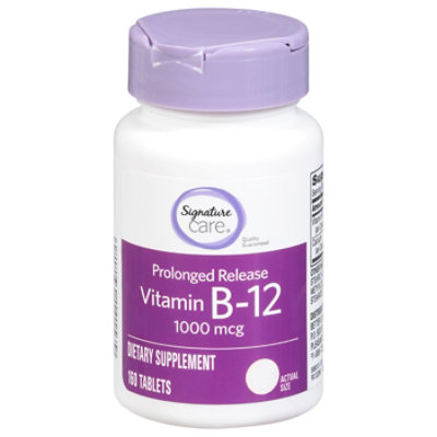 Signature Care Vitamin B-12 Time Release 1000mcg - 160 Count