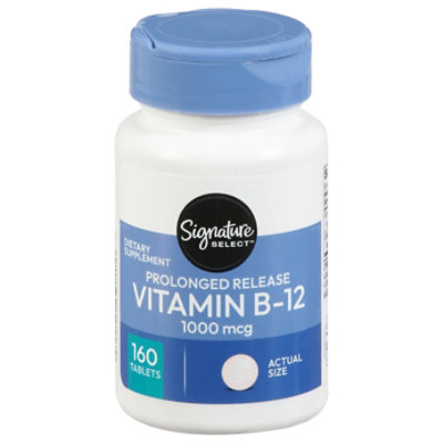 Signature Care Vitamin B-12 Time Release 1000mcg - 160 Count