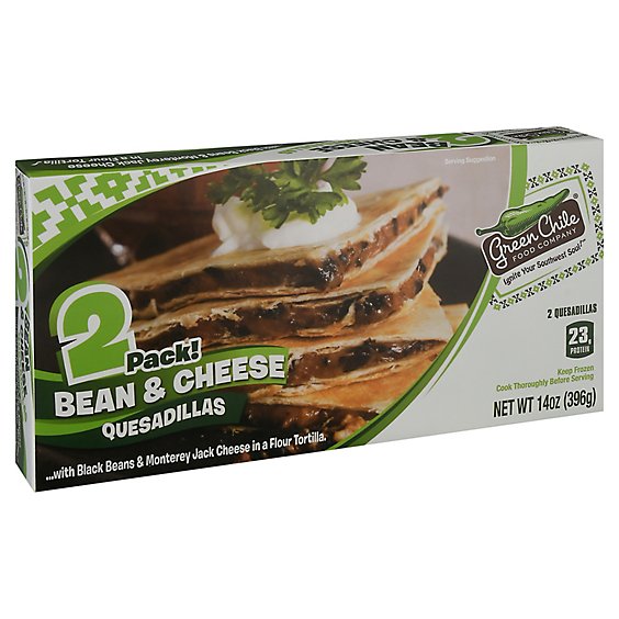 Green Chile Quesadilla Bean & Chesse - 14 Oz