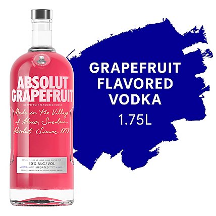 Absolut Vodka Grapefruit - 1.75 Liter - Image 1