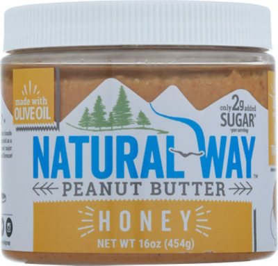 Natural Way Peanut Butter Olv Oil Honey - 16 Oz - Image 2