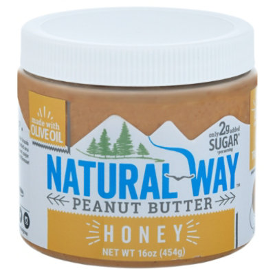 Natural Way Peanut Butter Olv Oil Honey - 16 Oz