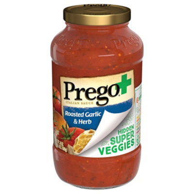 Prego Sauce Veggie Roasted Garlic Herb - 24 Oz