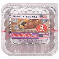 Handi Foil Poultry Pans W Lids - 4 Count - Image 3