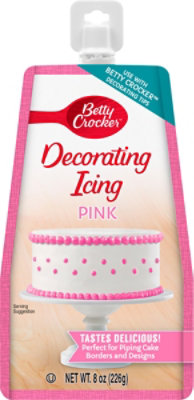 Betty Crocker Decor Icing Pouch Pink Ea - 8 Oz - Image 2