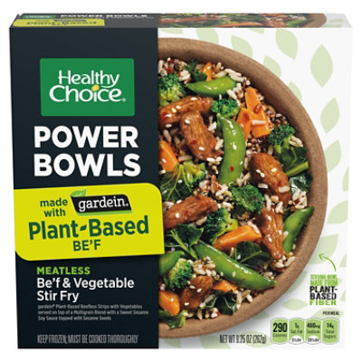 Healthy Choice Power Bowls Bef & Vegetable  Stir Fry Frozen Meal - 9.25 Oz