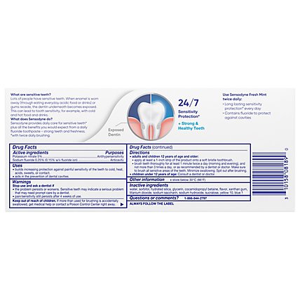 Sensodyne Toothpaste Mint - 2-4 Oz - Image 4