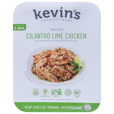 Kevins Natural Foods Paleo Cilantro Lime Chicken - 16 Oz