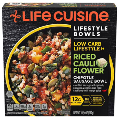 Life Cuisine Spicy Sausage & Riced Cauliflower Bowl - 10.125 Oz