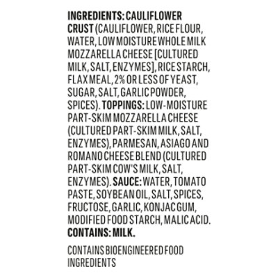 Vital Pursuit High Protein Cauliflower Crust Three Cheese Pizza - 6.2 Oz - Image 5