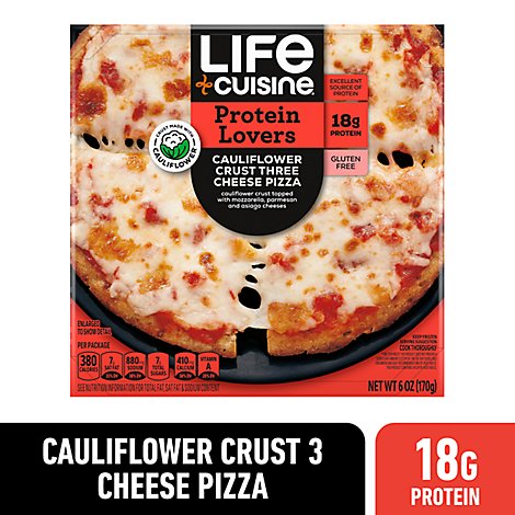 Life Cuisine Single Serve Cauliflower Cheese Pizza - 6 Oz