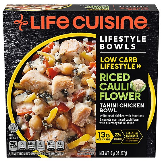 Life Cuisine Creamy Chicken & Riced Cauliflower Bowl - 10.125 Oz