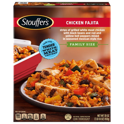 Stouffers Family Size Chicken Fajita Box - 30 Oz