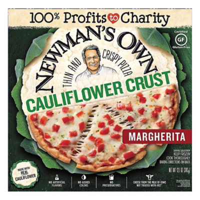 Newmans Own Cauliflower Crust Margherita Pizza 12.1 Oz Safeway