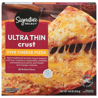 Signature SELECT Pizza 5 Cheese Ultra Thin Crust - 14.8 Oz