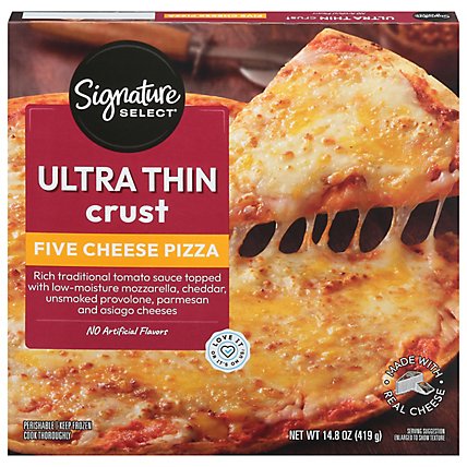 Signature Select Pizza 5 Cheese Ultra Thin Crust - 14.8 Oz - Image 3