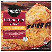 Signature Select Pizza 5 Cheese Ultra Thin Crust - 14.8 Oz - Image 1