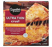 Signature Select Pizza 5 Cheese Ultra Thin Crust - 14.8 Oz