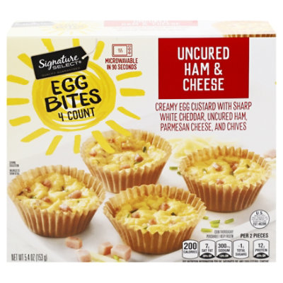 Signature SELECT Egg Bites Uncured Ham & Cheese - 5.4 Oz - Image 3