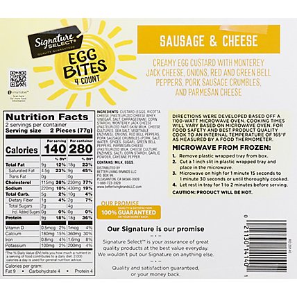 Si Nature Select Egg Bites Sausage & Cheese - 5.4 Oz - Image 6