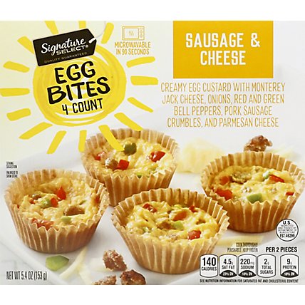 Si Nature Select Egg Bites Sausage & Cheese - 5.4 Oz - Image 2