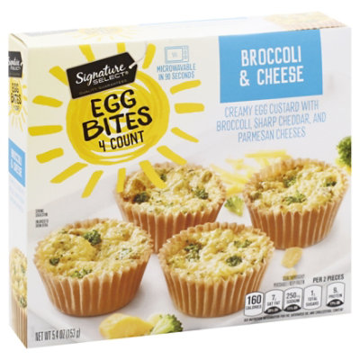 Signature Select Egg Bites Broccoli & Cheese - 5.4 Oz