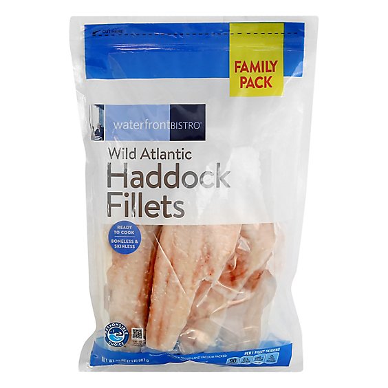 Waterfront Bistro Haddock Fillets Family Pack - 32 Oz