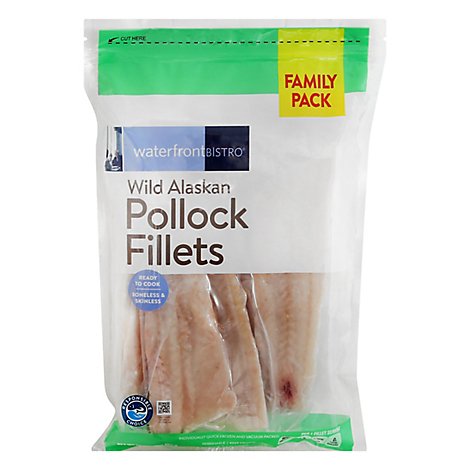 Waterfront Bistro Pollock Fillets Family Pack - 32 Oz