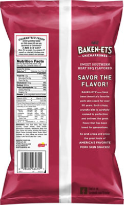 Baken-Ets Fried Pork Skins Sweet Southern Heat Bbq - 5 Oz - Image 6