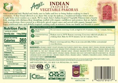 Amy's Indian Vegetable Pakora - 9.5 Oz - Image 6