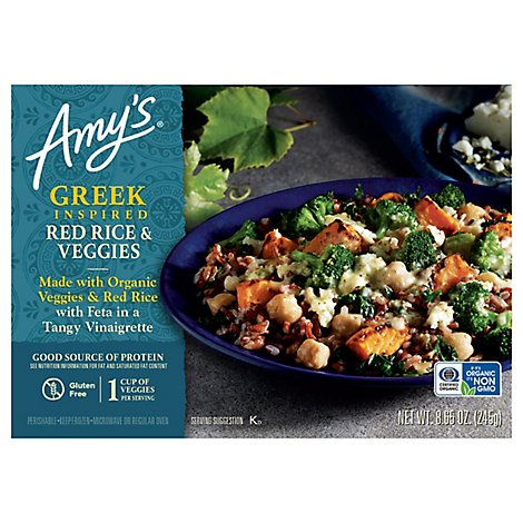 Amys Greek Red Rice & Veggies - 8.65 Oz