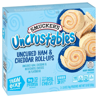 uncrustables ham smucker cheddar oz