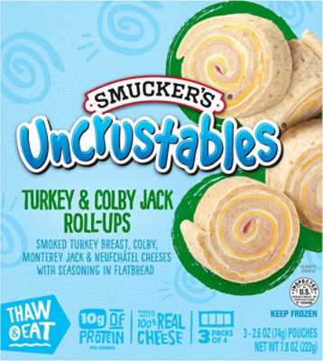 Smucker Uncrustables Turkey And Colby Jack Roll Up 3 Count - 2.6 Oz - Image 6