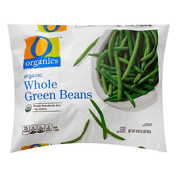 O Organics Green Beans Whole - 16 Oz