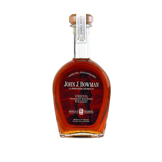 John J. Bowman Single Barrel Virginia Straight Bourbon Whiskey 100 Proof - 750 Ml