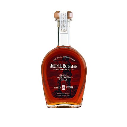 John J. Bowman Single Barrel Virginia Straight Bourbon Whiskey 100 Proof - 750 Ml - Image 1