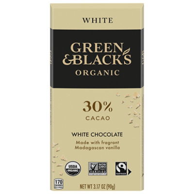 Green & B Choc Bar Whte Mlk Org - 3.17 Oz