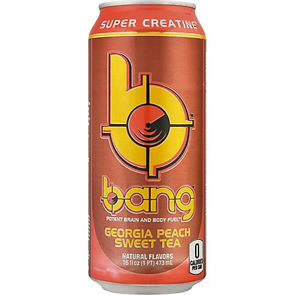 Bang Energy Drink Georgia Peach Sweet Tea Can - 16 Fl. Oz. - Image 2